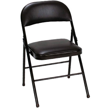 Cosco Vinyl Folding Chair Black