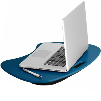 Honey-Can-Do TBL-06321 Portable Laptop Desk with Handle Indigo Blue