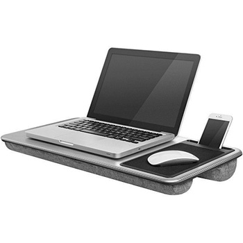LapGear Home Office Lap Desk with Device Ledge, Mouse Pad and Phone Holder