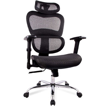 SMUGDESK Office Chair Mesh High Back and Adjustable Headrest