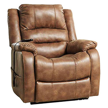 Signature Design by Ashley Yandel Power Lift Oversized Recliner Chair