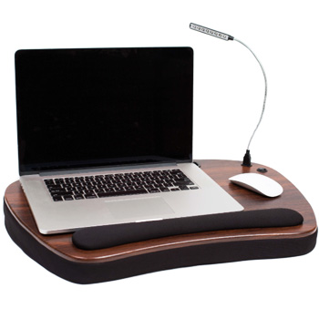 Sofia + Sam Oversize Memory Foam Lap Desk with Detachable USB Light