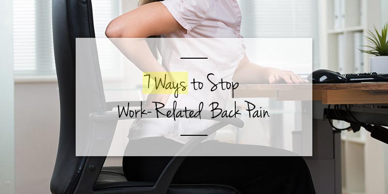 how to relieve lower back pain at the office