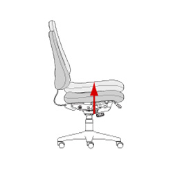 office chair seat height
