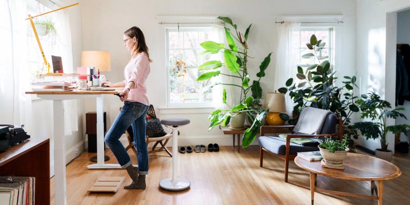 standing home office desk