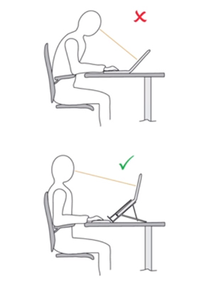 correct laptop height and angle